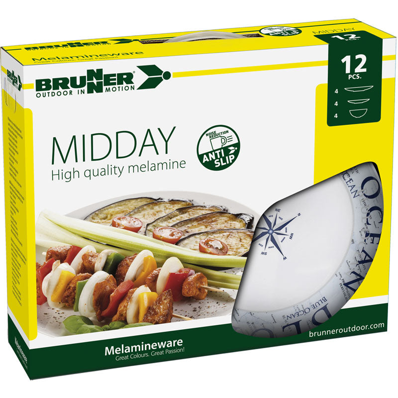 Blue Ocean Midday – melaminsko posuđe (set 12 komada)