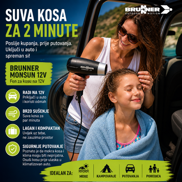 Fen za kosu Brunner Monsun – 12 V