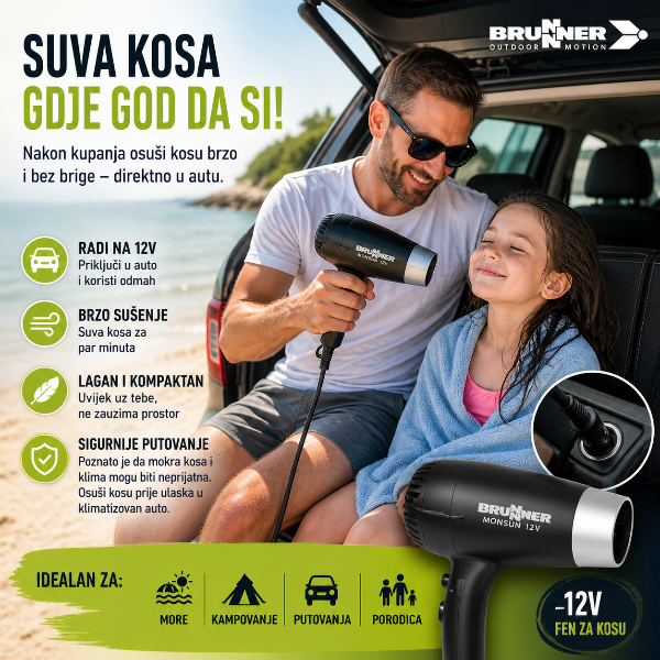 Fen za kosu Brunner Monsun – 12 V