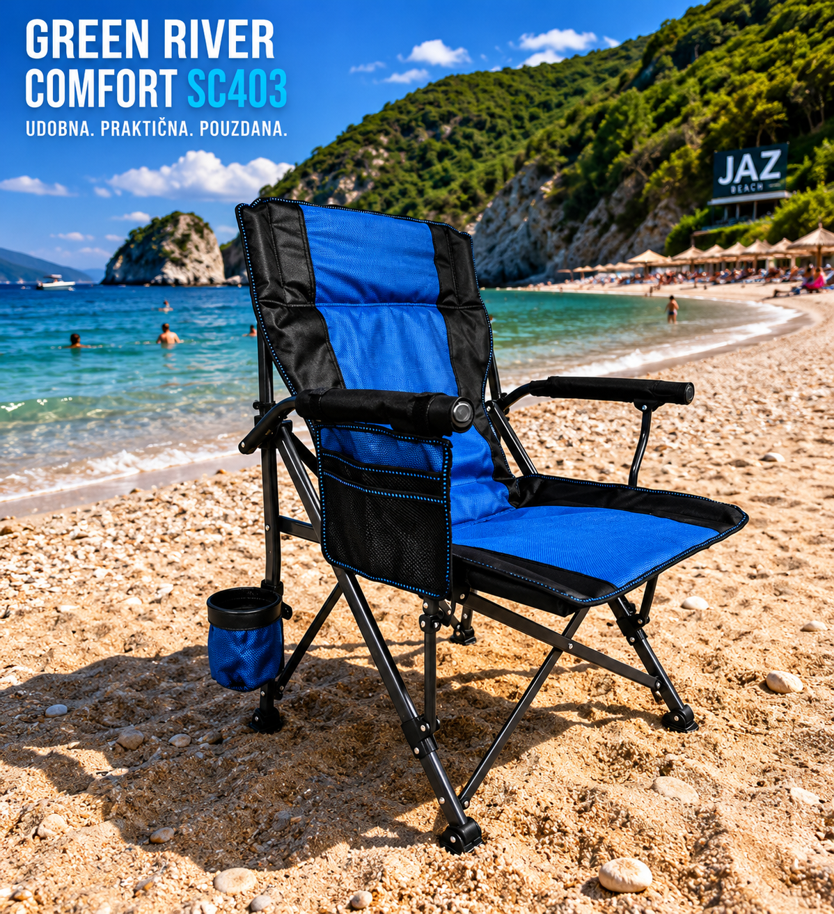 Sklopiva stolica Green River Comfort SC403